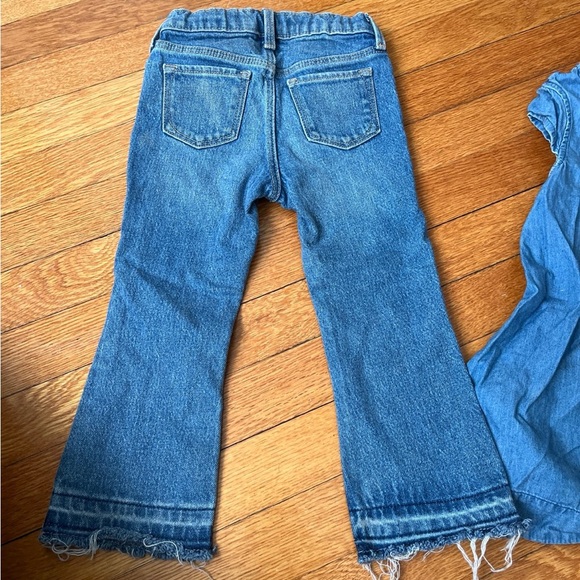 Old Navy Denim Jeans Dress Lot Bundle 3T Set - Picture 3 of 3